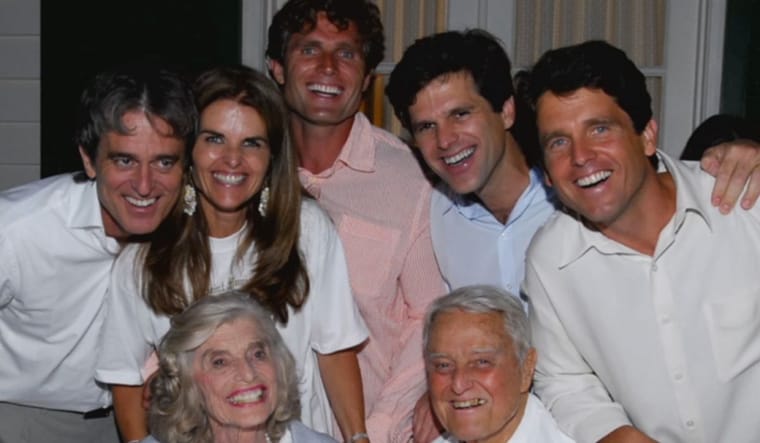 Maria Shriver with her parents and siblings.