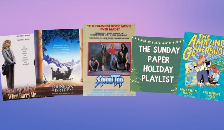 The Sunday Paper Recommends, week of December 21, 2025.