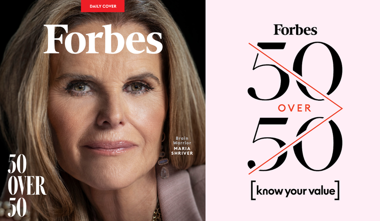 Maria Shriver Forbes 50 Over 50 cover.
