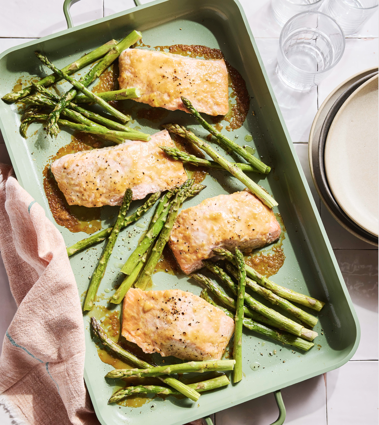 Miso Salmon with Asparagus
